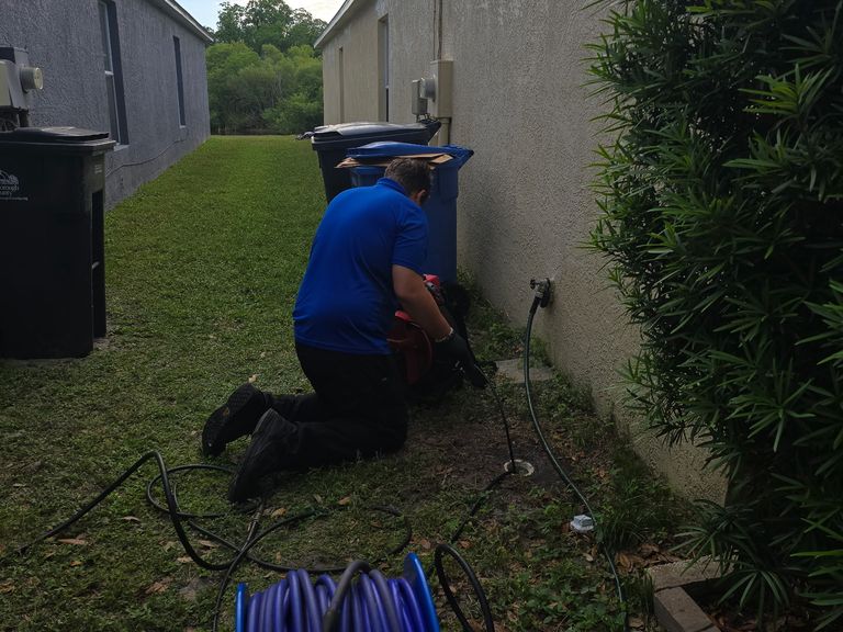 Hydro Jetting a Main Sewer Line